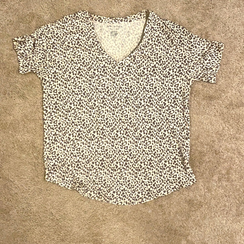 American Eagle Cheetah Print Top